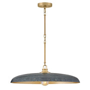 Hinkley Lighting Sadie 1Lt Chandelier, Brass/Antique Verdigris - 48165LCB-AV