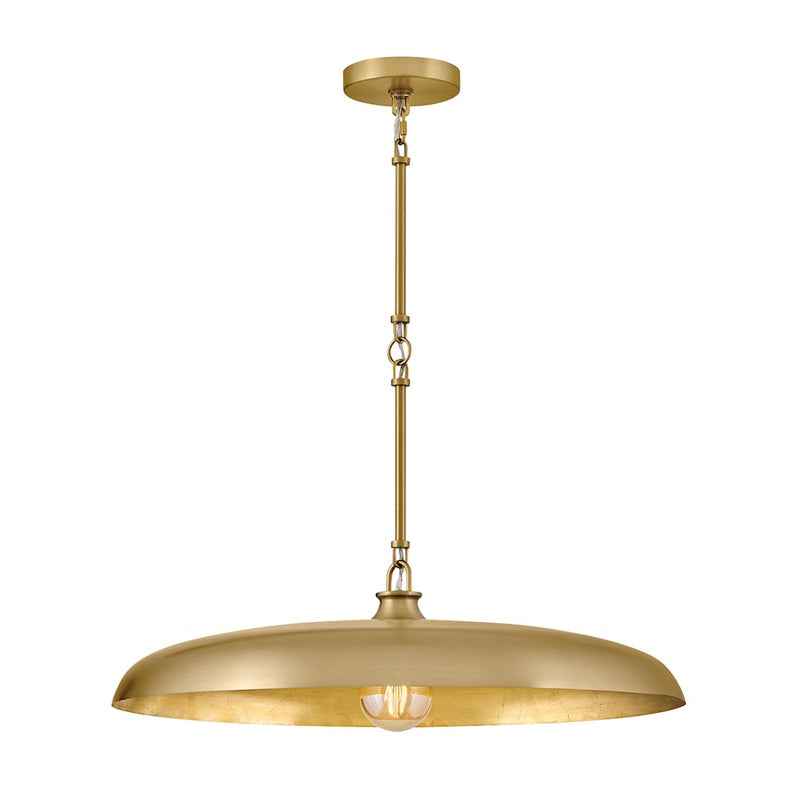 Hinkley Lighting Sadie 1Lt 24" Dome Chandelier, Brass/Brass