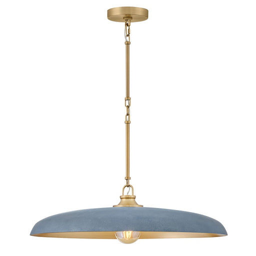 Hinkley Lighting Sadie 1Lt Chandelier, Brass/Vintage Denim - 48165LCB-VTD