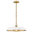 Hinkley Lighting Sadie 1Lt 18" Dome Pendant, Brass/Chalk White - 48167LCB-CI