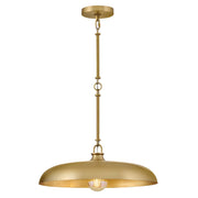 Hinkley Lighting Sadie 1Lt 18" Dome Pendant, Brass/Brass - 48167LCB-LCB