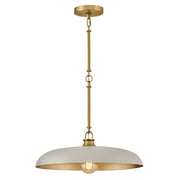 Hinkley Lighting Sadie 1Lt 18" Dome Pendant, Lacquered Brass - 48167LCB-LTP