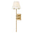 Hinkley Lighting Benton 1Lt 8" Sconce, Lacquered Brass/White Linen - 48270LCB