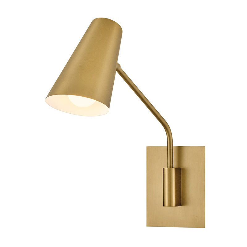 Hinkley Lighting Bray 1Lt 18" Swing Arm Sconce, Lacquered Brass