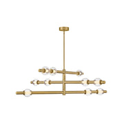 Hinkley Lighting Saxon LED 50" Chandelier, Lacquered Brass - 48336LCB