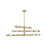 Hinkley Lighting Saxon LED 50" Chandelier, Lacquered Brass - 48336LCB