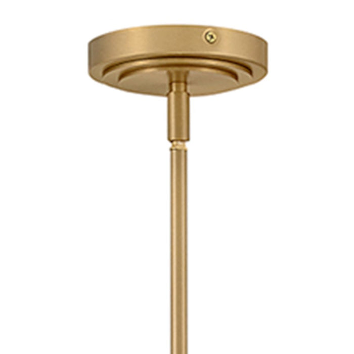 Hinkley Lighting Tallulah 1Lt Pendant, Lacquered Brass/Etched Opal