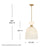 Hinkley Lighting Tallulah 1Lt Pendant, Lacquered Brass/Etched Opal