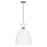 Hinkley Lighting Tallulah 1 Light Pendant, Polished Nickel/Etched Opal
