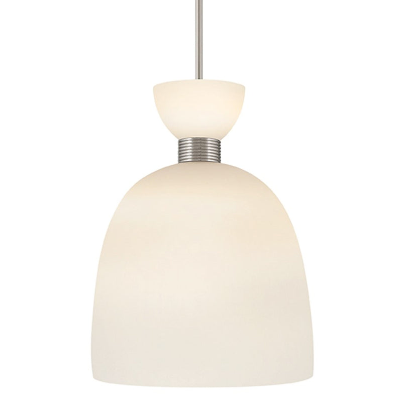 Hinkley Lighting Tallulah 1 Light Pendant, Polished Nickel/Etched Opal