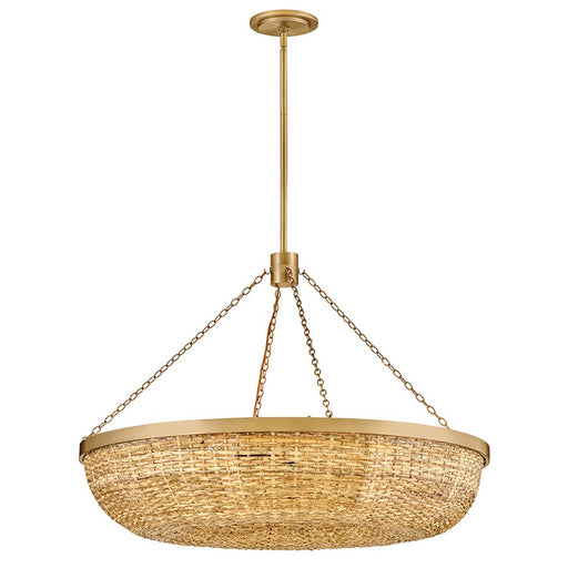 Hinkley Lighting Sanibel 8 Light Chandelier, Lacquered Brass - 48426LCB-NAT