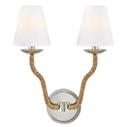 Hinkley Lighting Harwich 2 Light Wall Mount, Polished Nickel - 48440PN-NAT