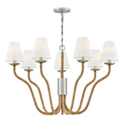 Hinkley Lighting Harwich 7 Light Chandelier, Polished Nickel - 48445PN-NAT
