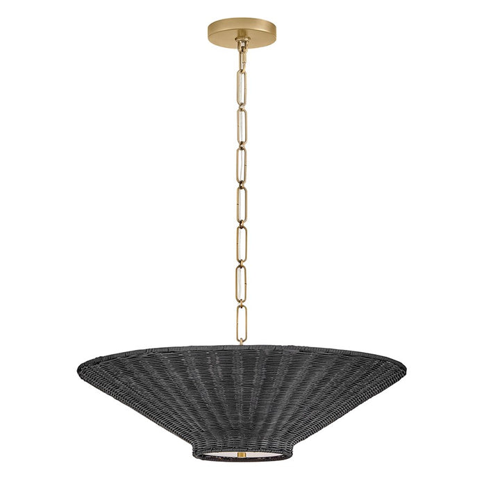 Hinkley Lighting Delia 4Lt Convertible Chandelier, Lacquered Brass - 48457LCB