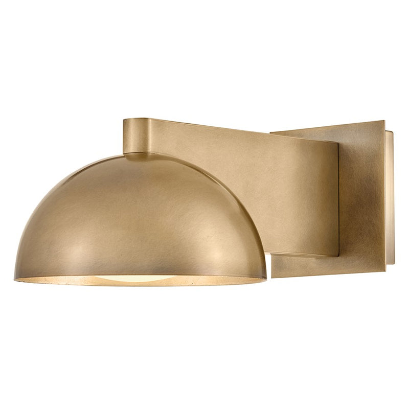 Hinkley Vargas 1-Light Wall Sconce | Modern Heritage Brass Steel and Etched Opal Glass | Bedroom & Hallway Accent Light | 450 Lumens | Model 48480HB-LL