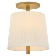 Hinkley Lighting Clive 3 Light Semi-Flush Mount, Heritage Brass - 48533HB