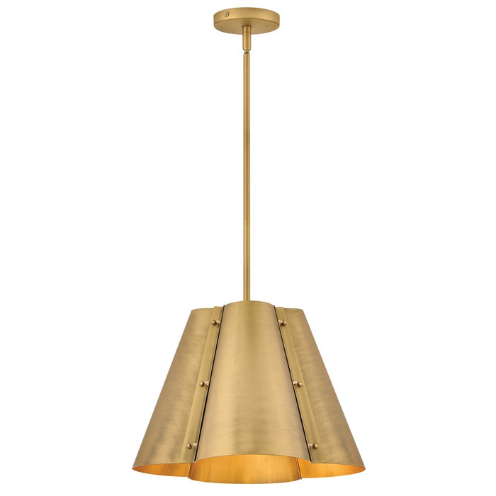 Hinkley Lighting Bowman 1 Light Pendant, Heritage Brass - 48547HB