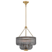Hinkley Lighting Adella 5 Light Pendant, Lacquered Brass/Smoke - 48573LCB-SM