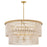 Hinkley Lighting Indra 9 Light Chandelier, Lacquered Brass - 48606LCB