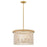 Hinkley Lighting Indra 4 Light Semi-Flush Mount, Lacquered Brass - 48607LCB