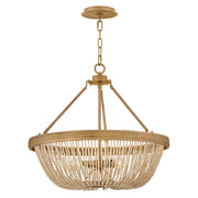 Hinkley Lighting Tula 4 Light Chandelier, Burnished Gold - 48614BNG