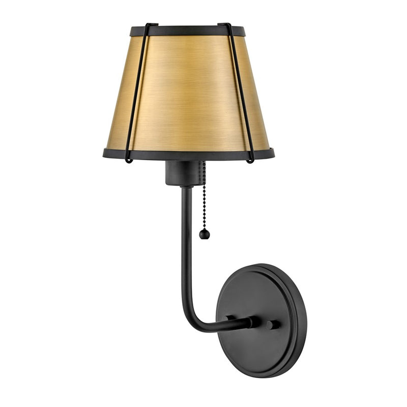 Hinkley Lighting Clarke 1 Light Wall Mount, Black