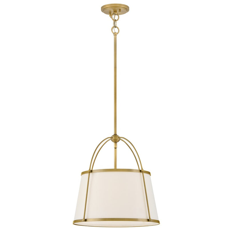 Hinkley Lighting Clarke 1 Light Pendant, Lacquered Dark Brass