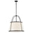 Hinkley Lighting Clarke 4 Light Chandelier, Black/Off-White - 4895BK
