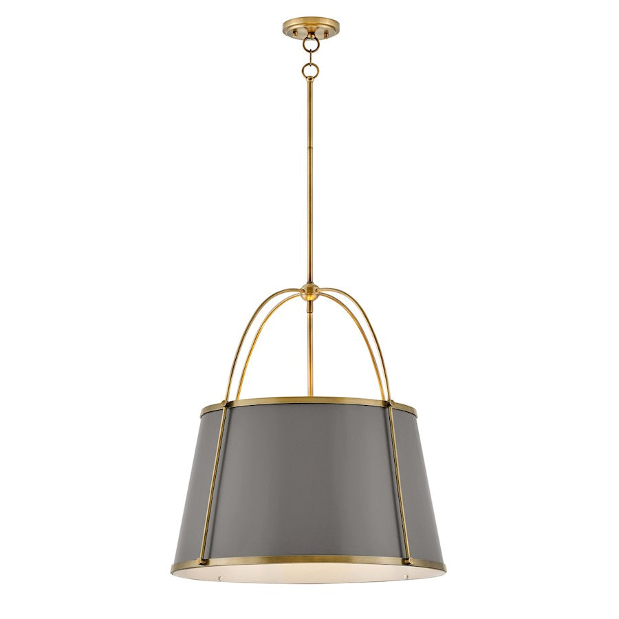 Hinkley Lighting Clarke 4 Light Large Pendant, Lacquered Dark Brass