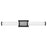 Hinkley Lighting Zevi LED 29" Vanity, Black/Chrome/Etched Opal - 50063BK-CM