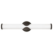Hinkley Lighting Femi LED Vanity, Black Oxide/Etched Opal - 50082BX