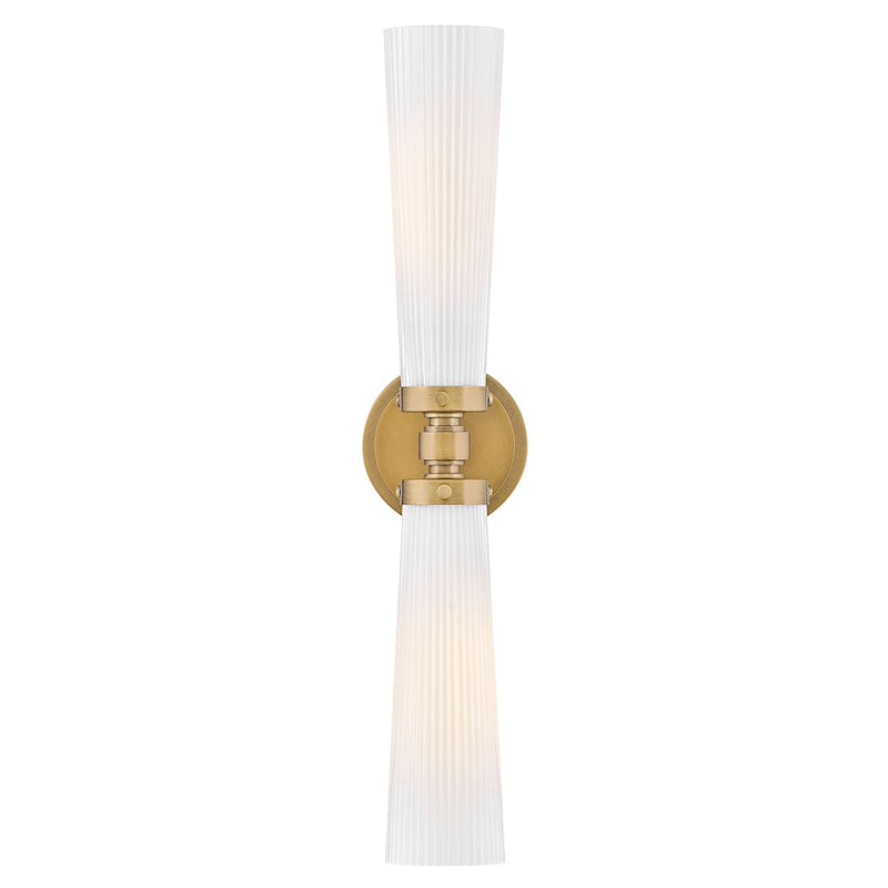 Hinkley Lighting Jude 2 Light Medium Vanity, Heritage Brass - 50092HB-CO