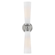 Hinkley Lighting Jude 2 Light Medium Vanity, Polished Nickel - 50092PN-CO