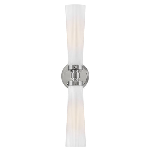 Hinkley Lighting Jude 2 Light Medium Vanity, Polished Nickel - 50092PN-CO