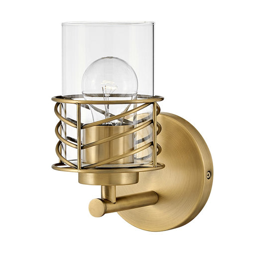 Hinkley Lighting Della 1 Light Bath Wall Sconce, Clear