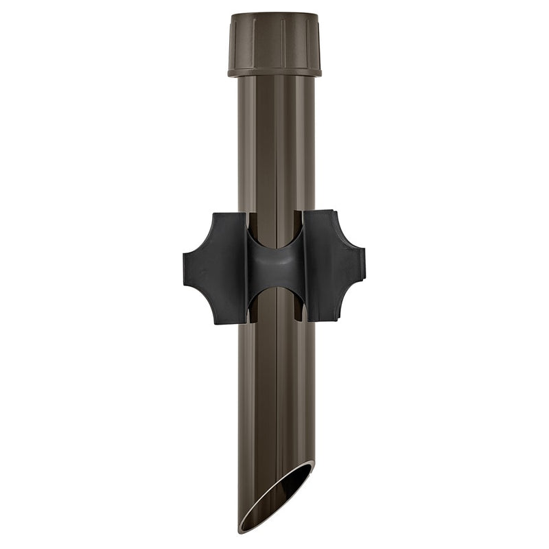 Hinkley Accessory Power Post 16in | Bronze Aluminum Landscape Post | Outdoor Pathway & Garden Lighting Support | 3 x 3 x 16 in | Model 50500BZ