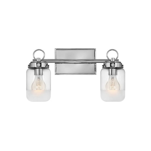 Hinkley Lighting Penley Interior Bath Vanity Bath Vanity Light | Polished Nickel Finish | Traditional Vanity Light Above the Bathroom Mirror | 5062PN