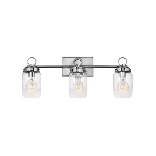 Hinkley Lighting Penley Interior Bath Vanity Bath Vanity Light | Polished Nickel Finish | Traditional Vanity Light Above the Bathroom Mirror | 5062PN
