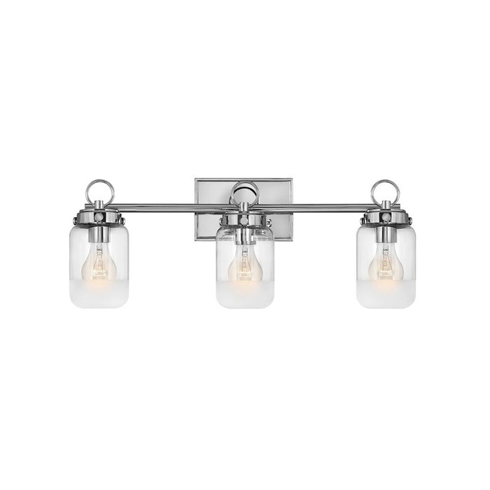Hinkley Lighting Penley Interior Bath Vanity Bath Vanity Light | Polished Nickel Finish | Traditional Vanity Light Above the Bathroom Mirror | 5062PN
