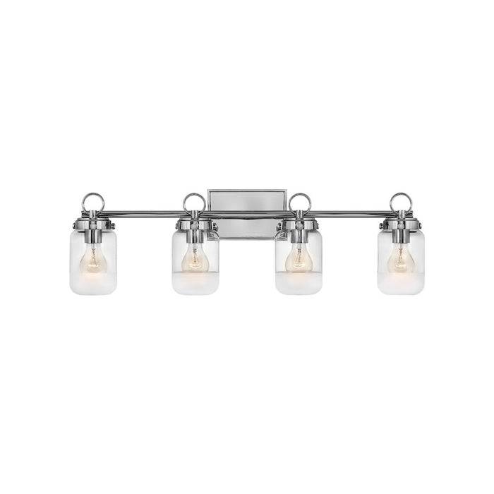 Hinkley Lighting Penley Interior Bath Vanity Bath Vanity Light | Polished Nickel Finish | Traditional Vanity Light Above the Bathroom Mirror | 5062PN