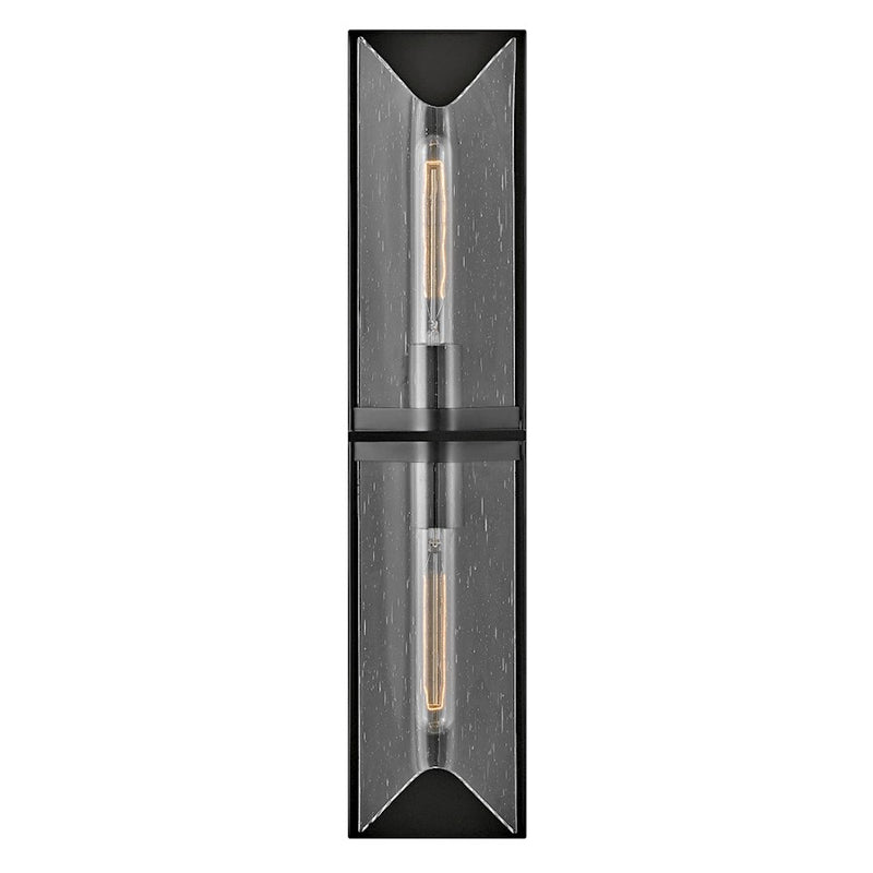 Hinkley Astoria 24in 2-Light Vanity Light | Transitional Heritage Brass Steel and Clear Seedy Glass | Bathroom Vanity | 4 x 5 x 24 in | Model 50712HB