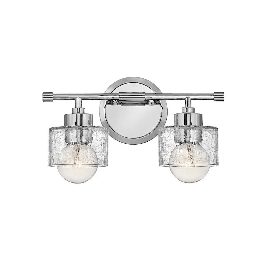 Hinkley Lighting Maeve Interior Bath Vanity Bath Vanity Light | Chrome | Transitional Vanity Light Above the Bathroom Mirror | Damp Rated | 5082CM