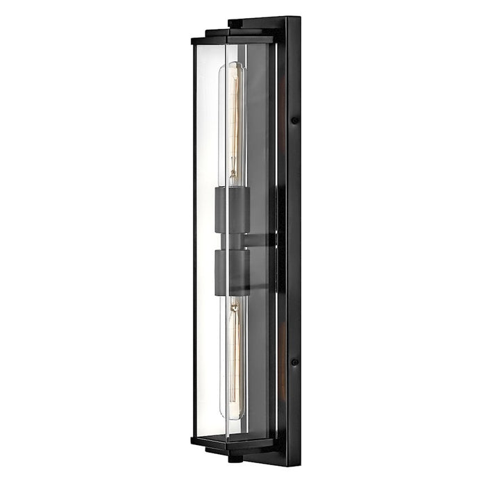Hinkley Lighting Henri 2-Light Bath Vanity Light | Black Oxide | Clear Acrylic Shade | Traditional Vanity Light Above the Bathroom Mirror | 50902BX