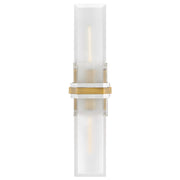 Hinkley Lighting Kipton 2Lt Sconce, Polished Nickel/Clear/Etched - 50942PN-HB