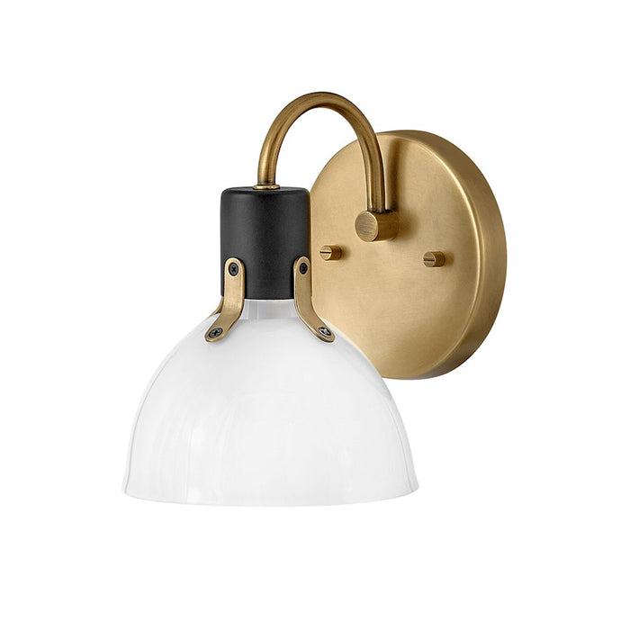 Hinkley Lighting Argo 1 Light Bath Wall Sconce, Cased Opal