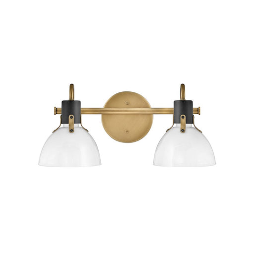 Hinkley Lighting Argo 2-Light Bath Vanity Light | Chrome Finish | Industrial Vanity Light Above the Bathroom Mirror | Hardwired Damp Rated | 51112CM