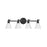 Hinkley Lighting Arti 4-Light Bath Vanity Light | Black Finish | Cased Opal Glass Shade | Transitional Vanity Light | Hardwired Damp Rated | 51184BK