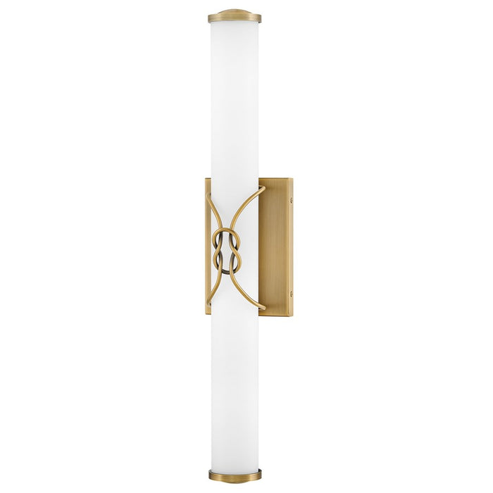 Hinkley Lighting Kitts LED Vanity, Lacquered Brass/Etched White - 51192LCB