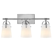 Hinkley Lighting Foster 3 Light Vanity, Chrome/Etched Opal - 5133CM-OP