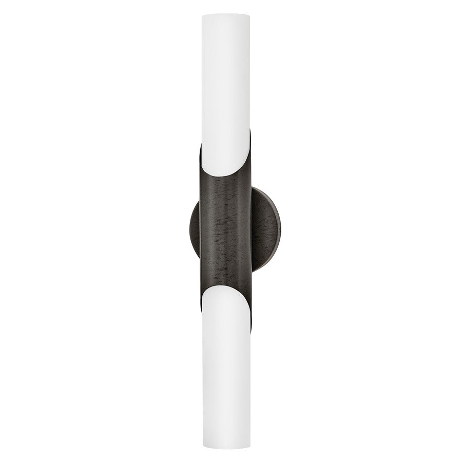 Hinkley Lighting Grace LED 23" Vanity, Black Oxide/Etched Opal - 51382TBX